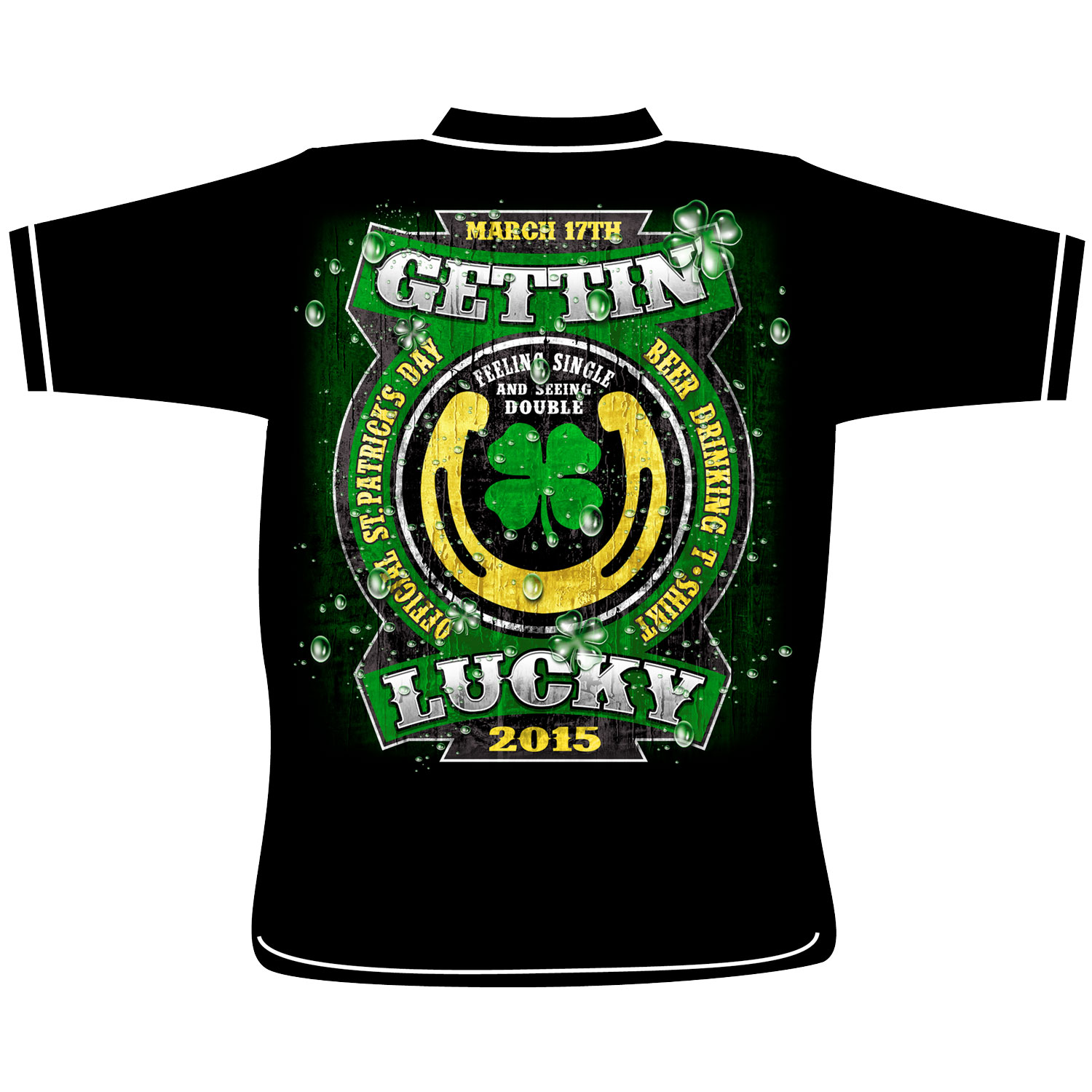 St. Patrick’s Day T-Shirts With Custom Front Logo – Min. 12 | Bar Rags